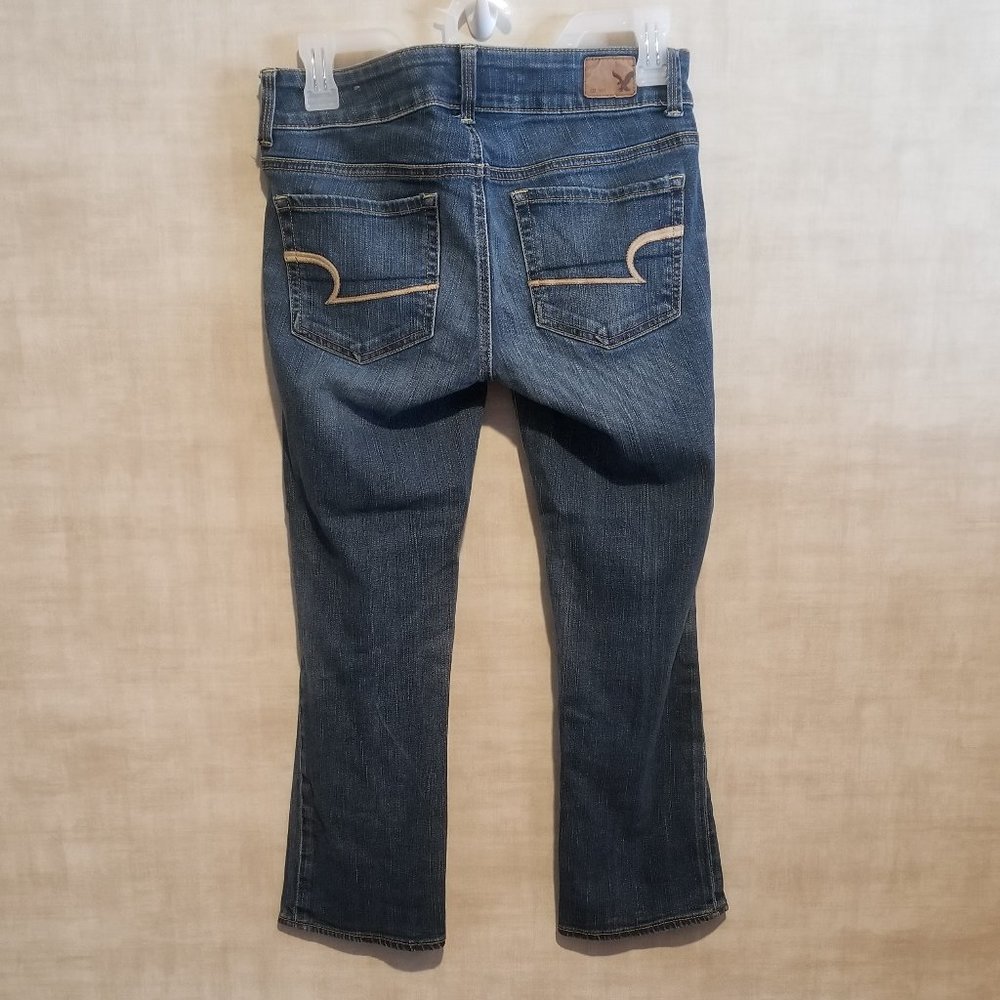 AMERICAN EAGLE OUTFITTERS SUPER STRETCH ARTIST CROP JEANS